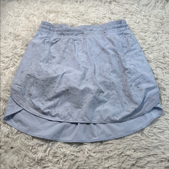 Lululemon Hotty Hot High-Rise Skirt *Long Gravel Dust Pastel Blue Multi / Pastel - Picture 1 of 6